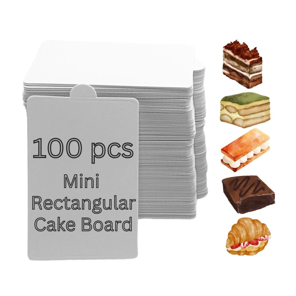 4.5"x2.9" Mini Rectangular Cake Board