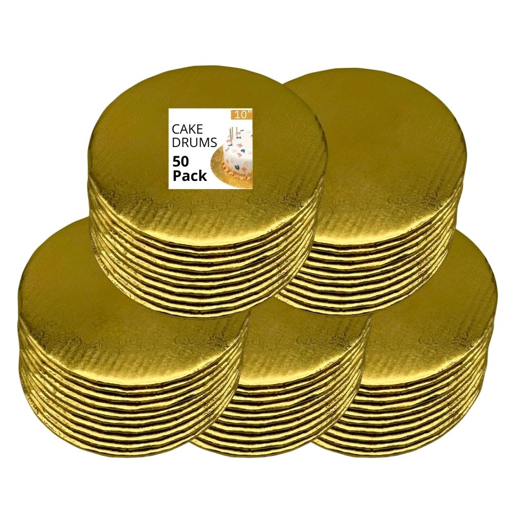 10" Gold Cake Drum 1/4" Thickness