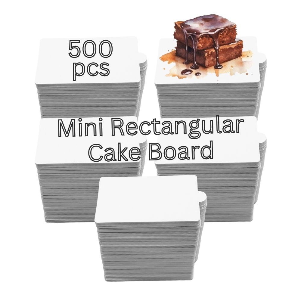 4.5"x2.9" Mini Rectangular Cake Board