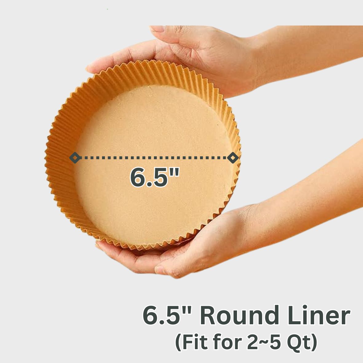 6.5" Round Air Fryer Liner (50pcs)