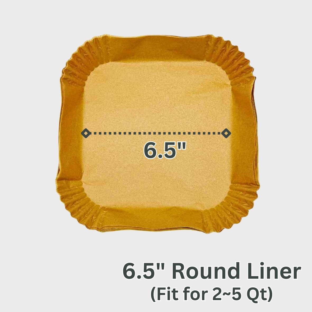 6.5" Square Air Fryer Liner (50pcs)