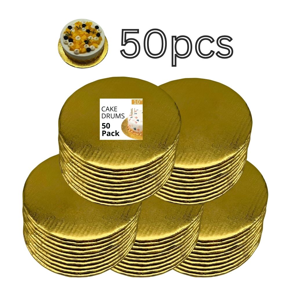 10" Gold Cake Drum 1/4" Thickness