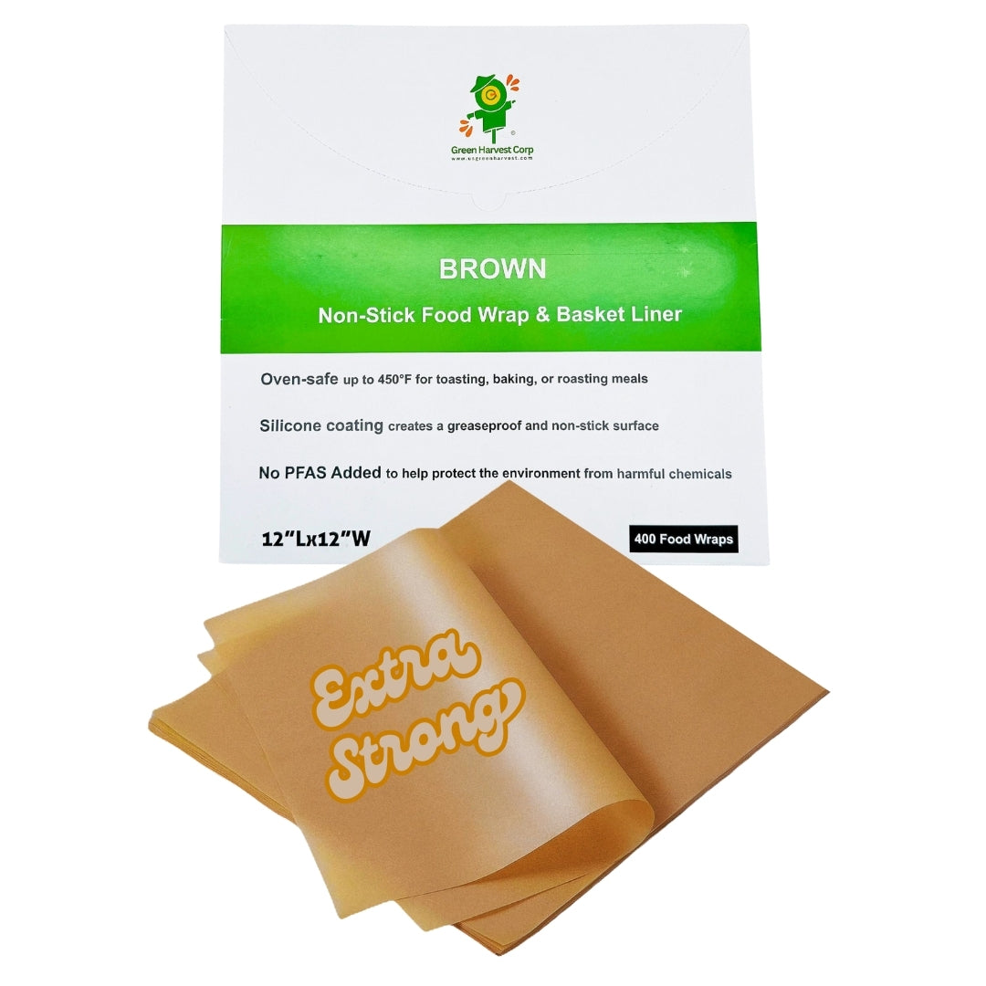 12"x12" Brown Baking Paper (400 sheets)