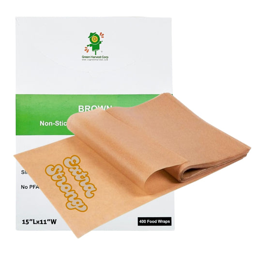 15"x11" Brown Baking Paper (400 sheets)