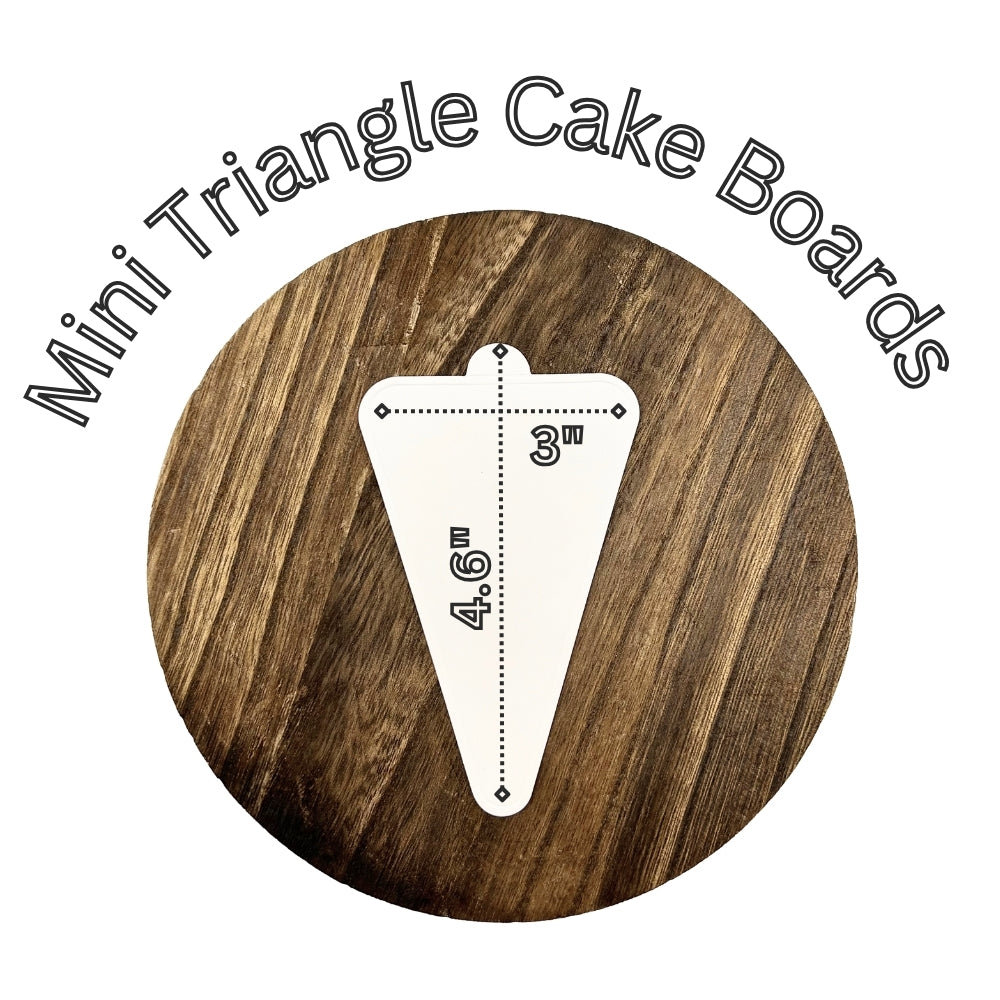 4.6"x3" Mini Triangle Cake Board