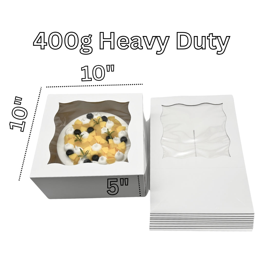 10" Cake Box & Board Bundle (12 boards+12 boxes)